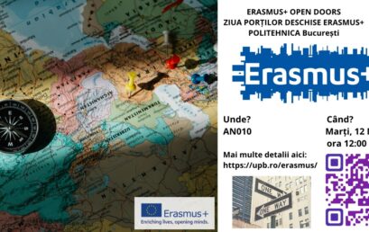 Erasmus Open doors din 12/03, ora 12:00, AN010